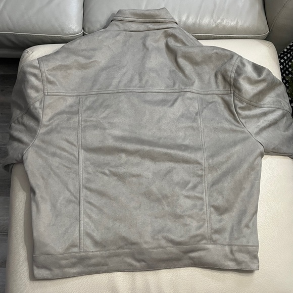 Zara Men's Faux Suede Classic Boxy Fit Jacket - Size L - Picture 9 of 11